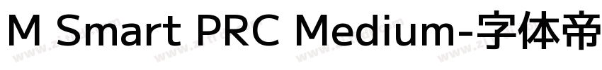 M Smart PRC Medium字体转换